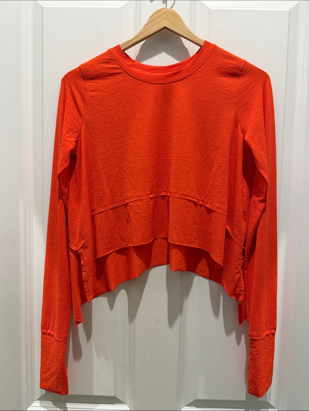 Free People Movement Breezy Tempo Long Sleeve Orange XS
